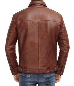 2024 nuevas llegadas chaquetas de cuero para motocicleta de estilo callejero para hombre con logotipo personalizado hechas en tela de lona de Pakistán - Product Image 4
