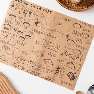 Papier kraft écologique imprimé personnalisé papier d'emballage alimentaire biodégradable et sulfurisé pour micro-ondes pour sandwich à hamburger rapide - Product Image 6