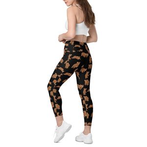 Sublimated -Seamless Four-Way Stretch Breathable Activewear Women's Solid <b>High</b> Elastic <b>Waist</b> Yoga <b>Leggings</b> - Product Image 4
