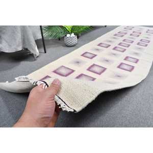 Modern Vintage Turkish <b>Rug</b> 27x93ft Beige Purple Classic 10mm Wool Latex Backing for Living Room <b>Bedroom</b> Rectangle Patchwork - Product Image 3