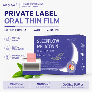 Tiras Orales de Melatonina Peach de Acción Rápida <span class=keywords><strong>para</strong></span> el Sueño, 30 Películas Individualmente Envueltas, Ingredientes y Sabor Personalizados - Product Image 5