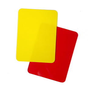 Equipo de entrenamiento de fútbol de alta visibilidad Tarjetas de penalización de árbitro de PVC en rojo y amarillo para el entrenamiento de cartas de penalización - Product Image 6