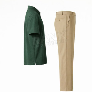 Ensemble uniforme de golf personnalisé OEM, polo et pantalon, kit d'équipe de golf, tissu élégant à séchage rapide, uniforme de golf en vente en ligne - Product Image 3