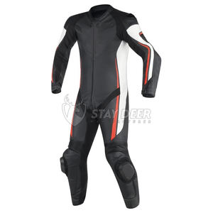 Combinaison en cuir de course unisexe personnalisée professionnelle | Combinaison de course avec logo personnalisé | Fournisseur de vêtements de moto OEM ODM - Product Image 4