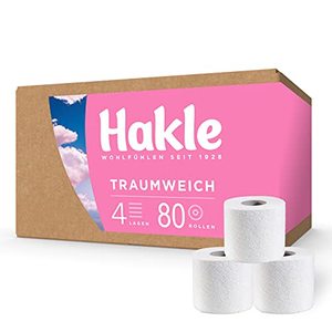 Hakle Naturel กระดาษทิชชูเยื่อไม้ไผ่3ชั้นม้วนจัมโบ้เป็นมิตรกับสิ่งแวดล้อมกระดาษเช็ดหน้ามีแพ็คออกแบบหญ้า - Product Image 4