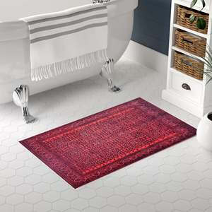 Alfombra lavable Netline Home Ember Heritage de color rojo intenso - Product Image 1