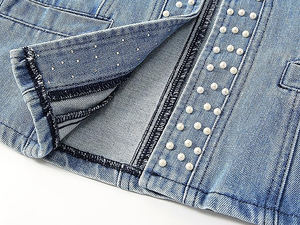 Veste d'hiver en denim délavé vintage, veste streetwear surdimensionnée de qualité supérieure, durable, personnalisable, vêtement d'extérieur décontracté pour femmes - Product Image 6