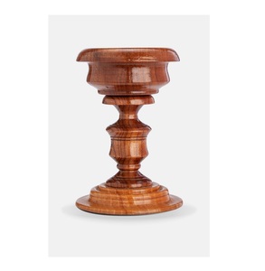 Candelero rústico moderno hecho a mano, estilo Vintage, inspirado en la India, tallado en madera maciza, mesa de Navidad, portavelas decorativo - Product Image 5