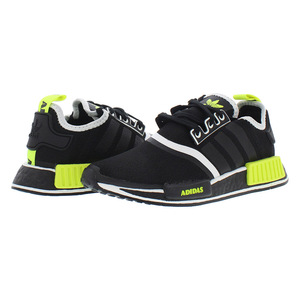 Chaussures Adidas NMD R1 GS pour garçons Couleur : Noir/Blanc/Vert 100% authentiques - Product Image 3
