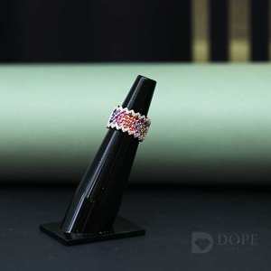 Anillo de Moissanita de Acero Inoxidable Chapado en Oro de 14KT para Unisex con Estilo Moderno para Cualquier Ocasión Especial - Product Image 1