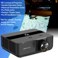 Projecteur laser d'installation VIVIBRIGHT KD2000UCST 4K, clarté Tri-RGB, 8000 lumens, durée de vie de la lampe de 50 000 heures, pour expositions et événements culturels