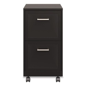 Alera 26413 Organiseur de dossiers vertical mobile à deux tiroirs, 26,7 po, noir, 14,25 po x 18 po x 26,7 po, format lettre, 2 tiroirs pour dossiers - Product Image 2
