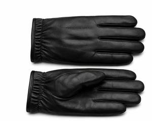 Gants tactiques texturés en coton noir anti-écrasement à poignets droits pour smoking, serveur, fanfare, usage formel et par temps froid - Product Image 1