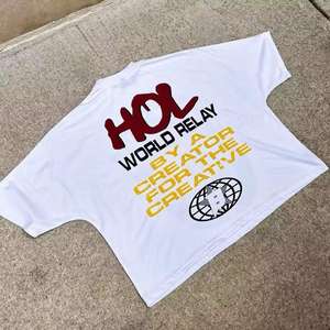 เสื้อยืดผ้าฝ้าย100% ชายทรงหลวมผ้า220gsm คอกลมพิมพ์โลโก้ได้ตามต้องการ - Product Image 6