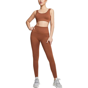 Conjunto de Yoga de encaje de talla grande para mujer con ropa deportiva sin costuras para ropa de gimnasio - Product Image 2