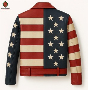 Blouson Bomber Casual d'Hiver en Cuir Synthétique Gris Moutarde Fait Main - Coupe Ajustée Fermeture Éclair Col Mandarin Solide Service OEM - Product Image 4