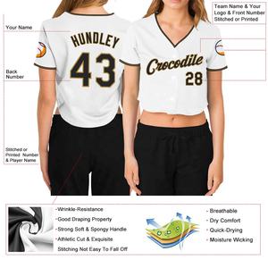 Maillot de baseball cousu sur mesure avec nom et numéro personnalisés Chemises athlétiques à col en V Hip Hop pour hommes, femmes et jeunes - Product Image 2