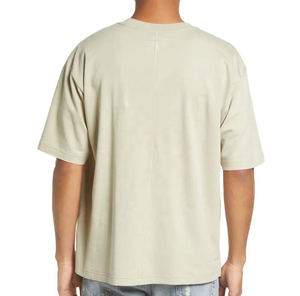 T-shirt en coton rouge pour homme, manches courtes, col rond, coupe classique, jersey décontracté, couleur unie, pour hommes - Product Image 5