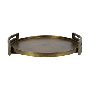 Plateau de service et plateau décoratif pour cocktails en aluminium couleur or, exportateur en gros dans le monde entier - Product Image 6