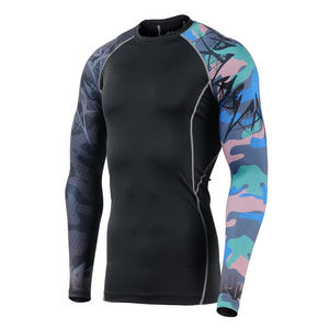 Superventas Dry Rash Guard Sublimación Impreso Compresión cómoda Fitness Manga larga Rash Guard - Product Image 1