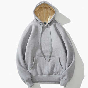 <b>Sherpa</b> hoodies <b>men</b> oversized <b>fleece</b> hoodie soft <b>sherpa</b> lining street style winter hooded sweatshirt - Product Image 4