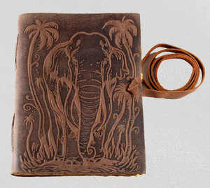 Carnet de notes en cuir brun à couverture rigide de haute qualité, papeterie personnalisée pour Journal en cuir brun par sublimation - Product Image 4