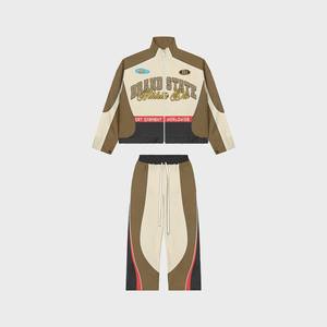 2025 nuevo último diseño bolsillo frontal personalizado conjuntos de dos piezas rompevientos Sudadera con capucha y pantalones para hombres conjuntos de diseño impreso personalizado - Product Image 4