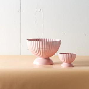 Cuenco de flores con acabado rosa de Metal de estilo americano para el hogar y la decoración de Mesa del Hotel cuencos de flores redondos hechos a mano - Product Image 2