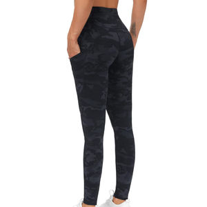 เลกกิ้งเอวยางยืดสำหรับผู้หญิงเลกกิ้งสำหรับเล่นโยคะเอวยางยืดระบายอากาศได้ดีพิมพ์ลายได้ตามต้องการ - Product Image 5