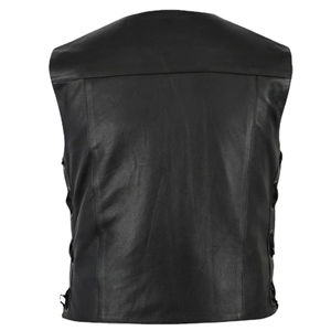 Geo Brothers Co NOUVEAU Gilet sans manches pour homme, style Hip Hop, motif Chevalier de Camelot, 100% Coton, effet armure, à lacets, Grande taille - Product Image 2