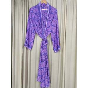 Recycled Silk Sari Women's Boho Chic Vintage <b>Beach</b> Cover Dress Robe for Resort Wear Gypsy House <b>Kimono</b> for Lounge Swimsuit - Product Image 3