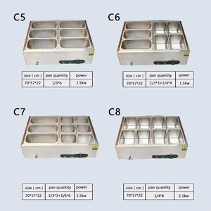 Baño María Eléctrico Comercial para <span class=keywords><strong>Comida</strong></span> Rápida, Exhibidor de Alimentos Calientes para Restaurante, Calentador de Alimentos para Buffet - Product Image 5