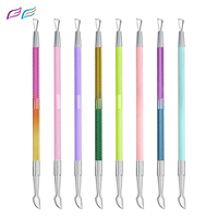 Bahasa Pro Fournitures pour Ongles Outils de dissolvant de vernis en gel en acier inoxydable pour manucure Poussoir à cuticules pour Nail Art