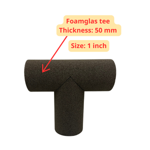 Fabrication Owens Corning Verre mousse Verre un double matériaux d'isolation chaud/froid Raccords de tuyauterie Tee Verre cellulaire - Product Image 4