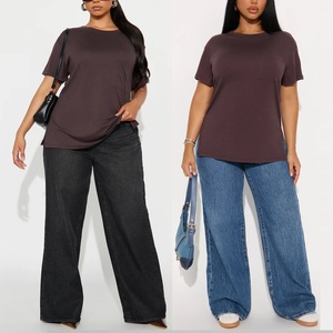 Nouveau T-shirt en coton pour femmes, T-shirt décontracté à manches courtes, doux, respirant, léger, haut d'été confortable, à porter tous les jours, tendance - Product Image 6