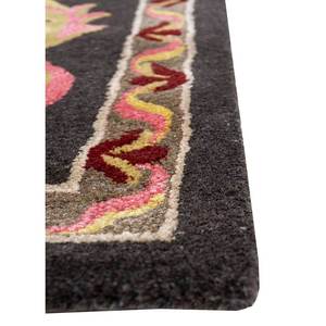 พรมขนสัตว์ผสมวิสโคสทอมือลายดอกไม้สีเบจ-น้ำตาล ยี่ห้อ Kora สำหรับบ้าน รูปทรงสี่เหลี่ยมผืนผ้า ขนาด 4 เมตร หนา 10 มม. เหมาะสำหรับห้องนอน ห้องนั่งเล่น และทางเดิน รุ่น TRA-14629 - Product Image 4