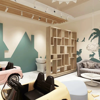 Aire de Jeux Intérieure pour Enfants sur Mesure, Maison de Jeux Modulaire avec Équipements de Parc Doux