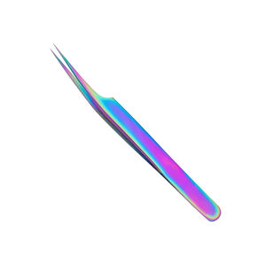 Pince à cils professionnelle en fibre d'acier inoxydable pointe pointue applicateur d'extensions de cils en titane de haute qualité - Product Image 3