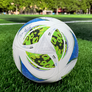 Match officiel chaud taille 5 ballon de Football professionnel pour hommes adultes haute élasticité PU doux haute élasticité ballons de football collés sans couture - Product Image 5