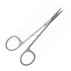 Ciseaux de précision en acier inoxydable de haute qualité, 4,5 pouces, courbés/droits, tranchants, délicats, pour dissection, certifiés CE ISO, OEM - Product Image 1