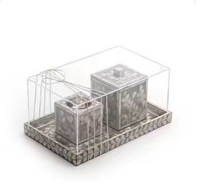 ชุดถาดเสิร์ฟหอยมุกลายดอกไม้2ชิ้นสำหรับตกแต่งคริสต์มาส - Product Image 6