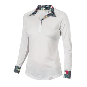 Shemax-ropa de montar a caballo para mujer, Tops de manga larga, camisa de espectáculo ecuestre - Product Image 3