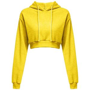 Beautiful Women's Full <b>Zip</b> Cropped Sweatshirt 85% Cotton 15% Polyester Breathable Quick Dry <b>Pockets</b> <b>Short</b> Length Hoodie Crop Top - Product Image 5