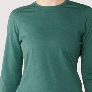 T-shirts à manches longues pour femmes, couleur unie, toutes tailles, vente chaude, nouvelle arrivée, personnalisable, uni, 100% coton, coupe ajustée - Product Image 5