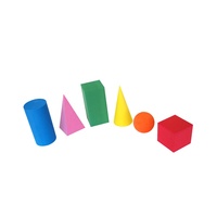 Blocs de construction en mousse géométrique 3D EVA 6 formes, solides, assortis et colorés