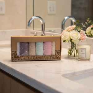 Lot de serviettes de cuisine 100 % coton turc à séchage rapide, 30x50cm, 550 GSM, motif velours absorbant, fabriqué en Turquie - Product Image 3