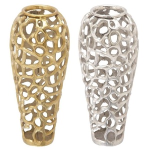 Florero niquelado de aluminio de alta calidad para decoración de piso de boda y jarrón decorativo de mesa para flor - Product Image 3