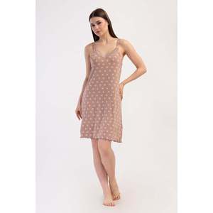 Túnica KADIN LYC VISCON XXL con cuello en V, encaje y tirantes - TOZPEMBE001 - TOZPEMBE001 - Product Image 1