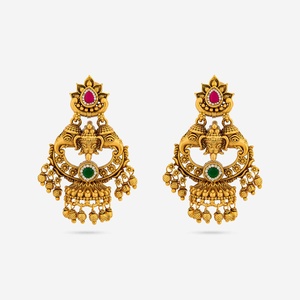 Boucles d'oreilles pendantes en forme d'animaux charmants pour mariage et fête, avec accents en laiton et perles 189154 - Product Image 1