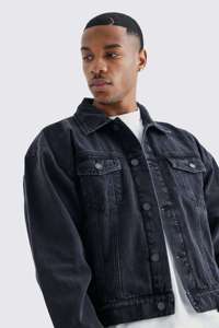 Chaqueta Vaquera de Invierno para Hombre con Logotipo Frontal, Ajuste Flexible, Durabilidad Robusta, Comodidad Suave y Estilo Urbano Contemporáneo - Product Image 6